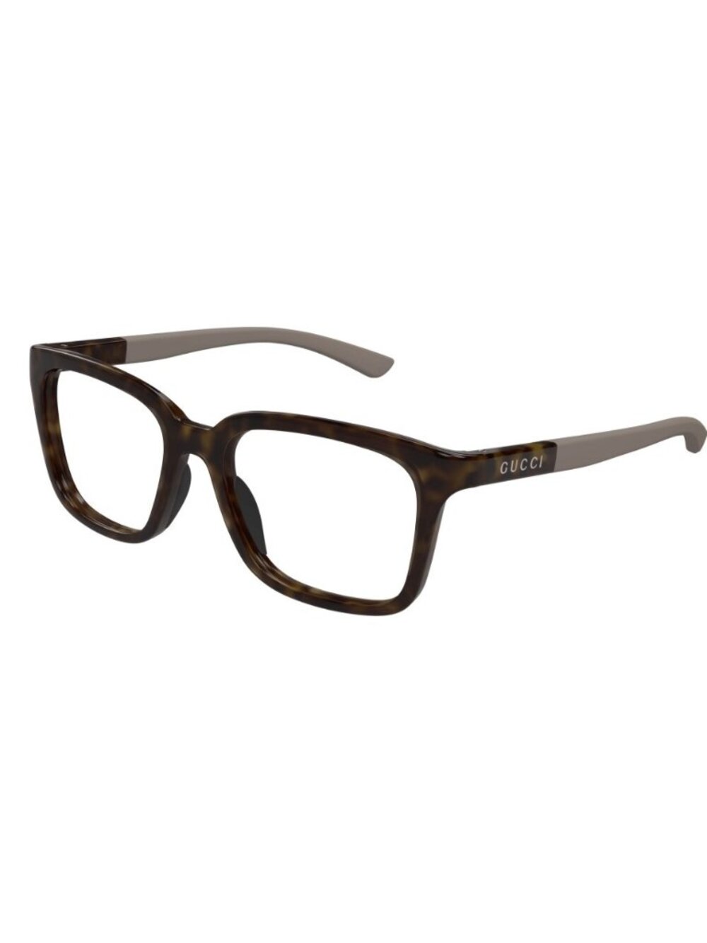 NEW GUCCI SQUARE EYEGLASSES GUCCI GG1738O 002 HAVANA GREY CLEAR EYEWEAR